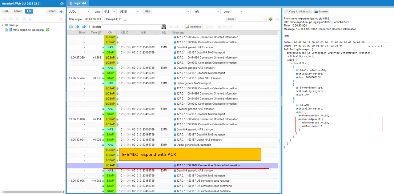 LTE LPP Test1 Log 20