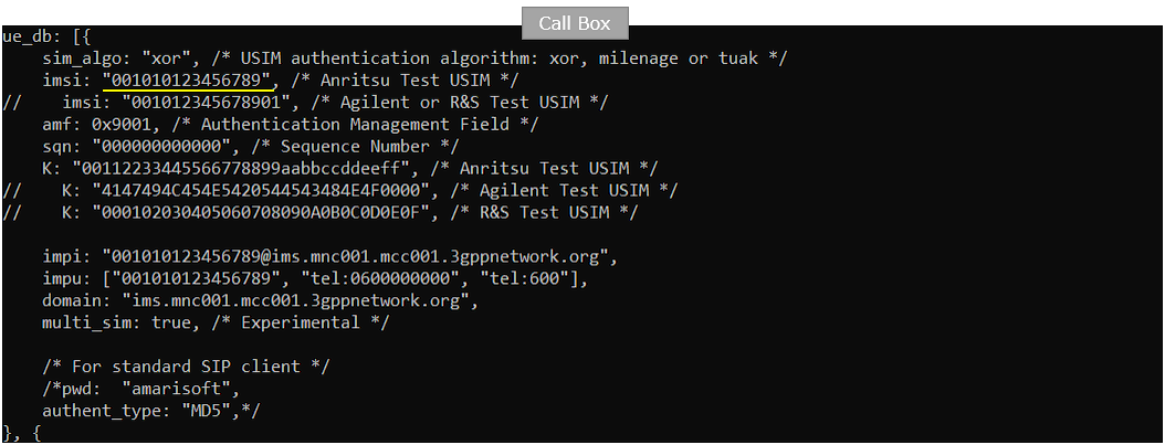 LTE MOCN Configuration ue db 01