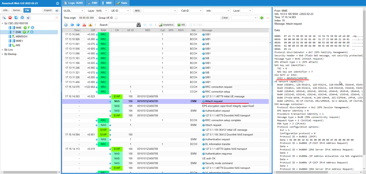 LTE MOCN Log 09