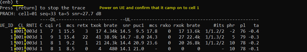 LTE Meas Test 1 Run 05