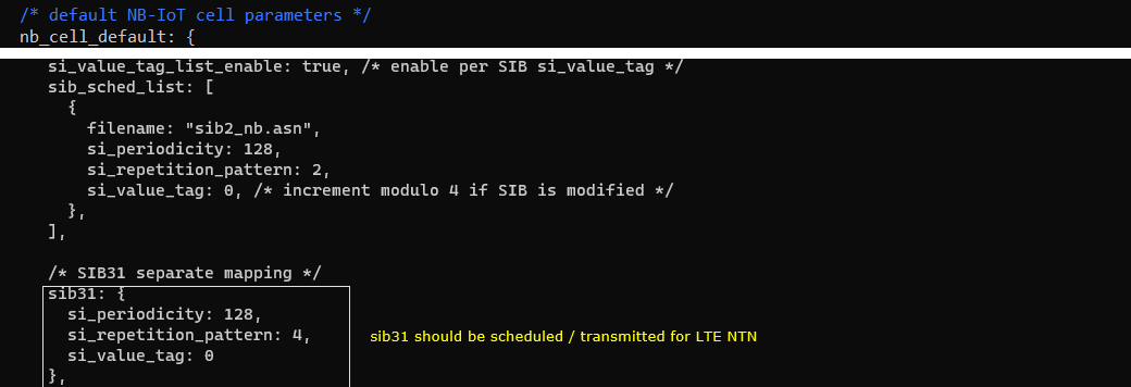 LTE NB NTN Test 1 Config 06