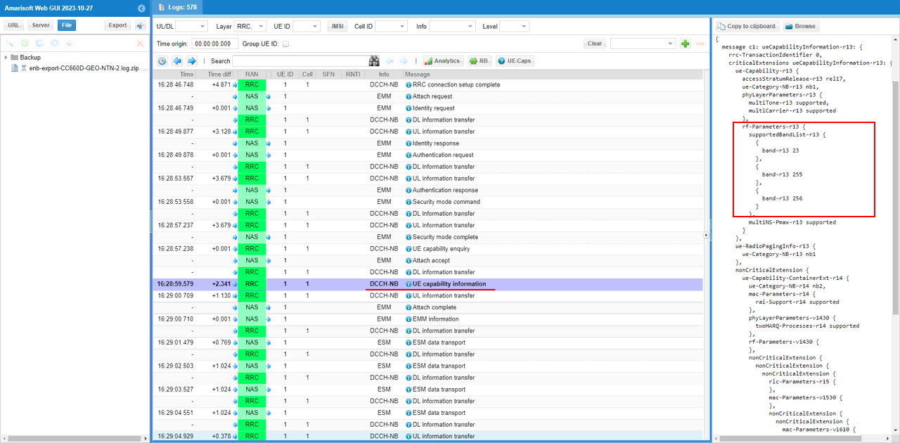 LTE NB NTN Test 3 Log 06