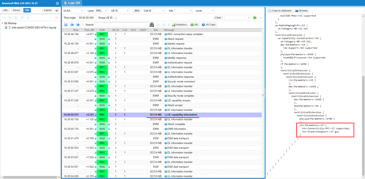 LTE NB NTN Test 3 Log 07