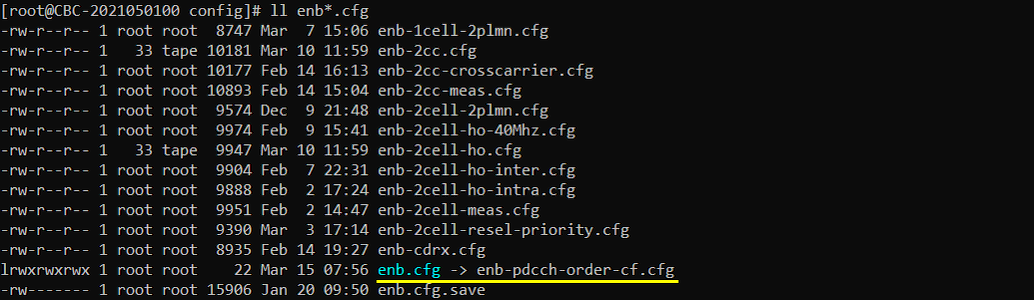 LTE PDCCH Order Test 2 Config 01