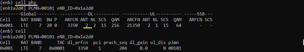 LTE PHY ResourceAllocation Test 1 Run 01