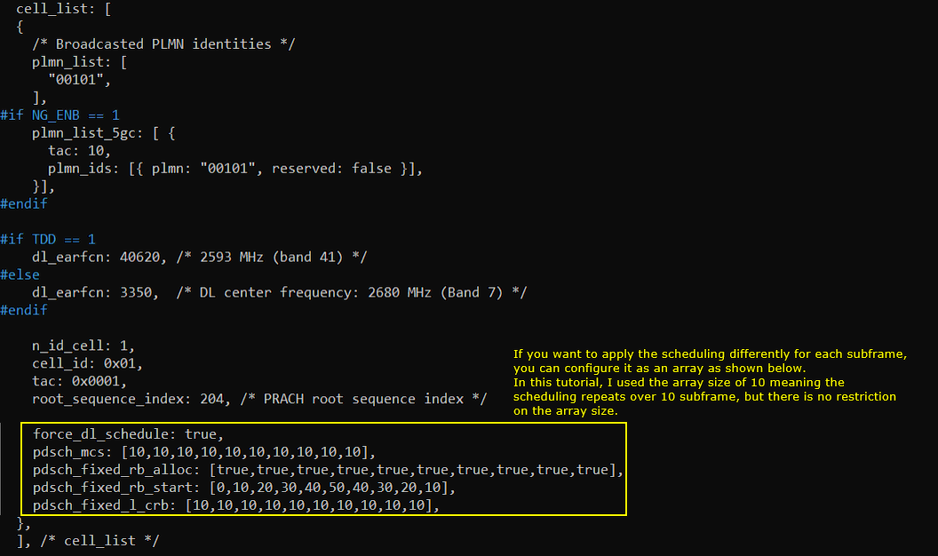 LTE PHY ResourceAllocation Test 1 SubTest 1 Config 01