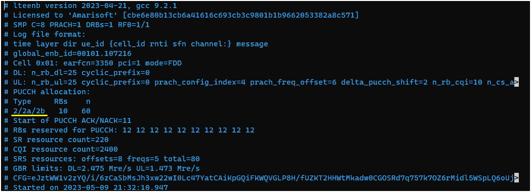 LTE PUCCH Test 6 Log 01