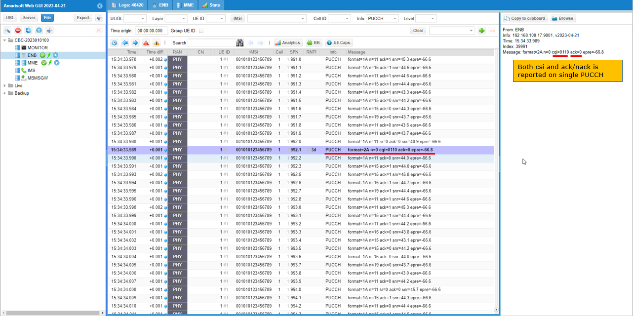 LTE PUCCH Test 6 Log 04