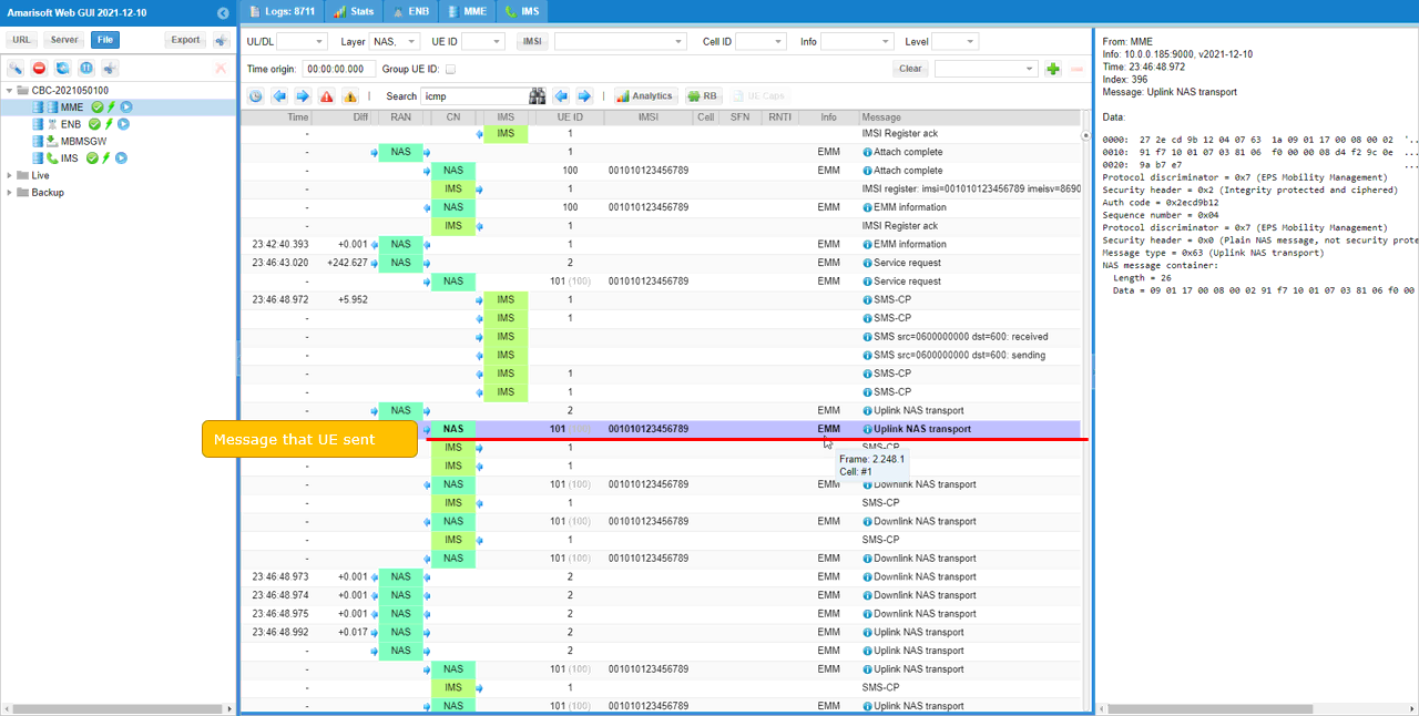 LTE SG SMS Log 03