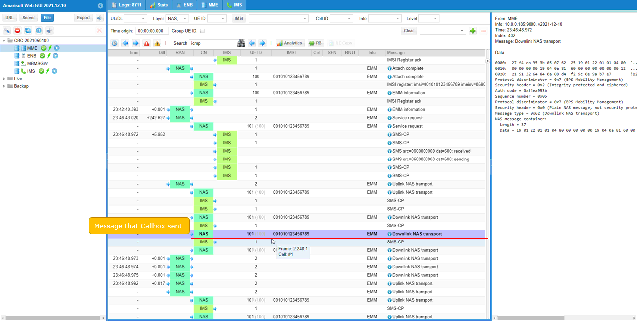 LTE SG SMS Log 04