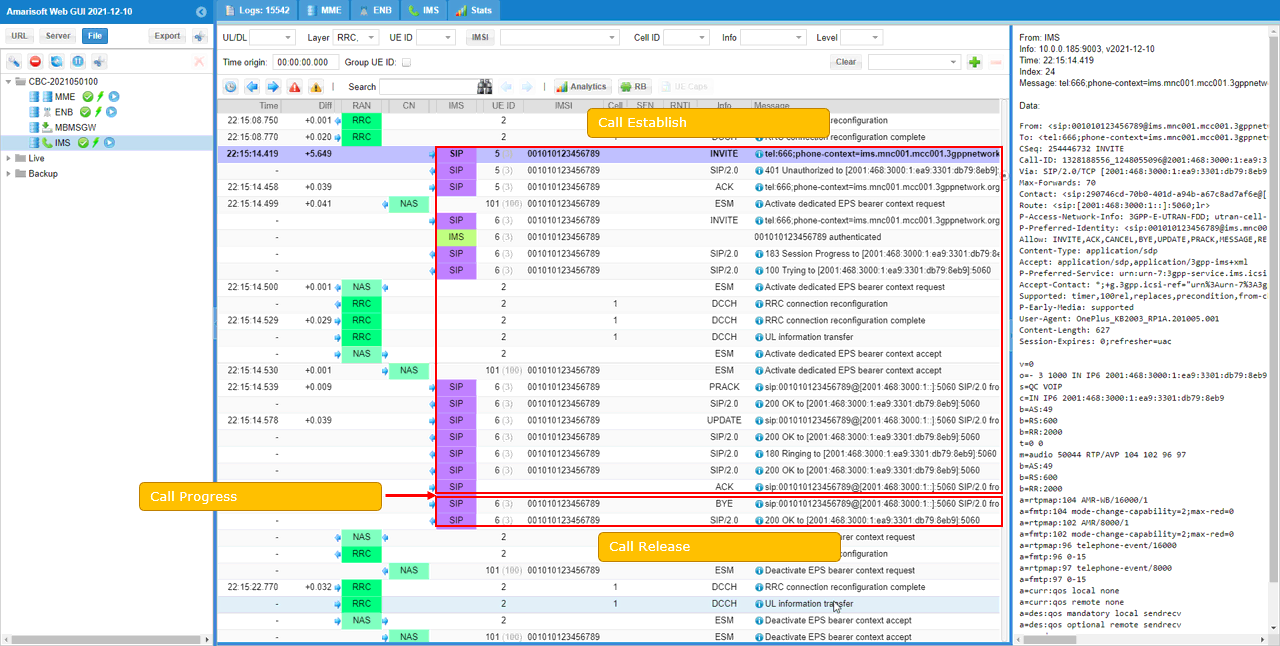 LTE VoLTE Loopback Log 02