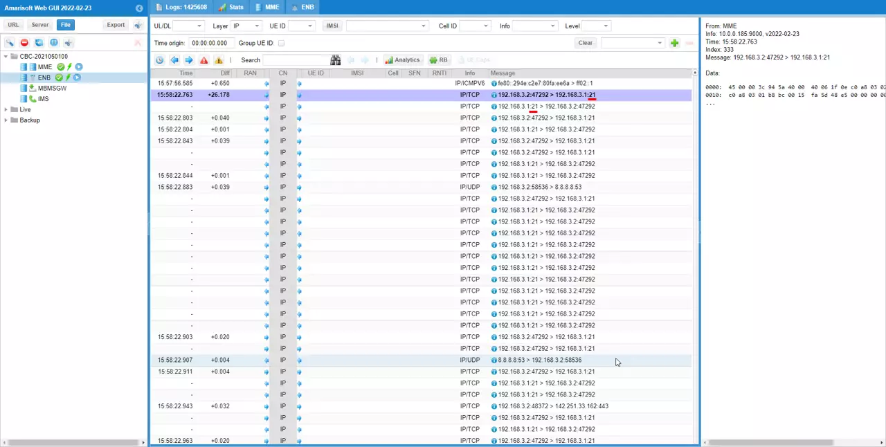 LTE ftp Log 01