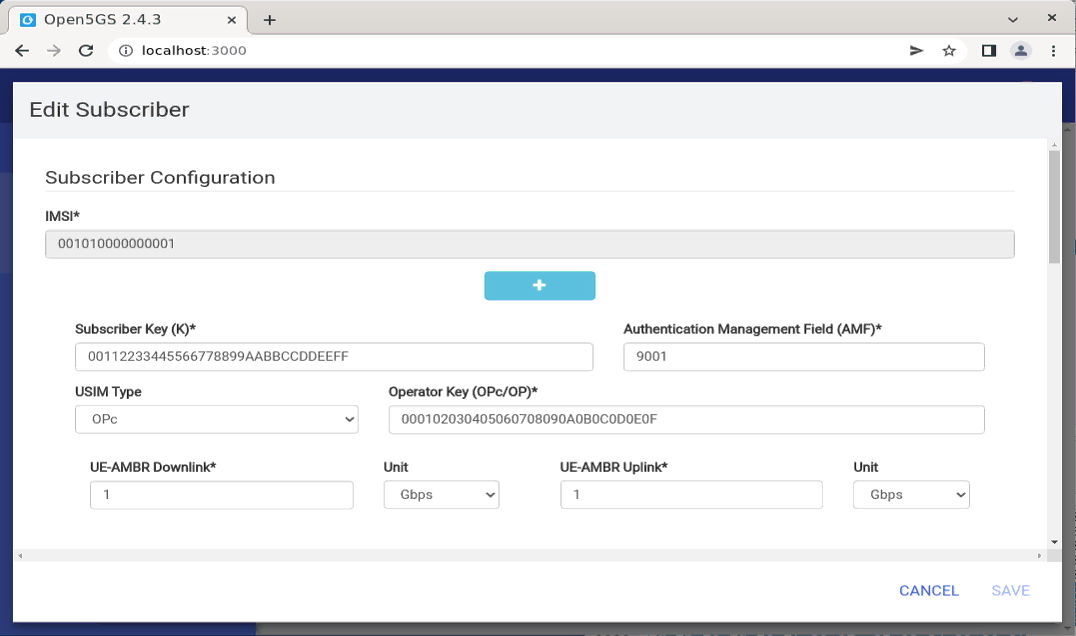 MME Open5GS Configuration Open5GS UserDB 04