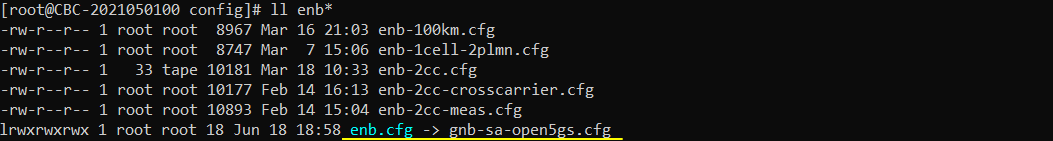 MME Open5GS Test 1 Configuration Callbox 01