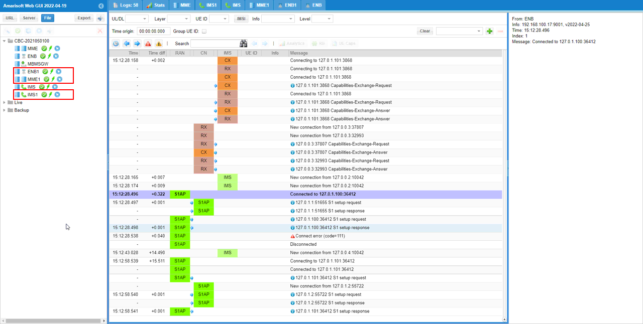 MultipleENB Log 01