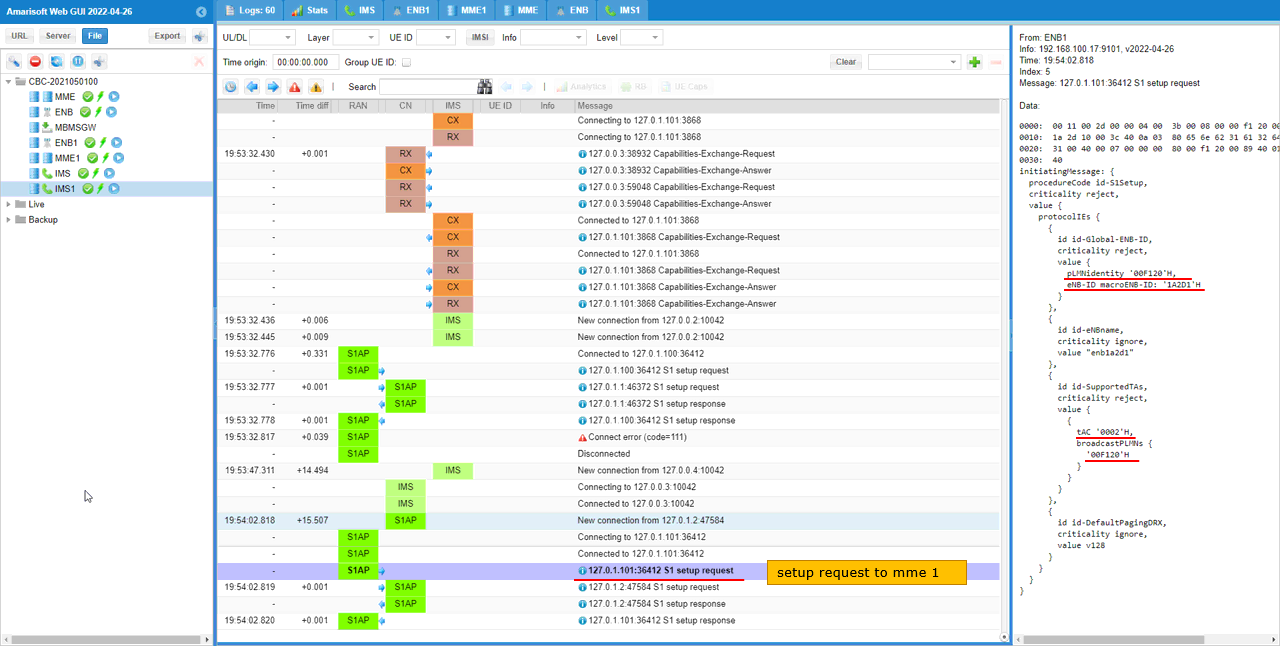 MultipleENB Log 05