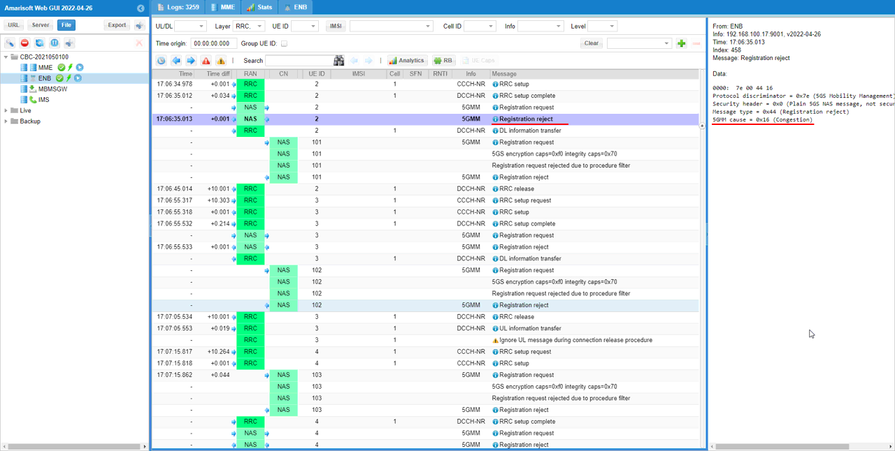 NAS Reject Test 6 Run 03