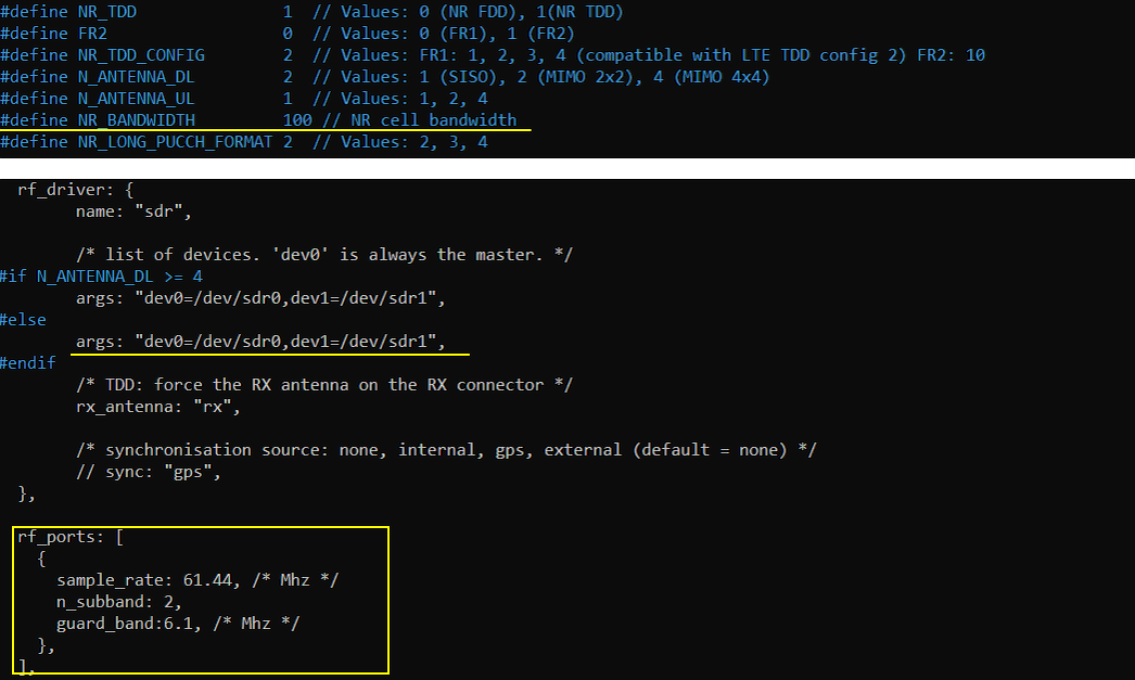 NR 1Band 2sdr Test1 Configuration 02