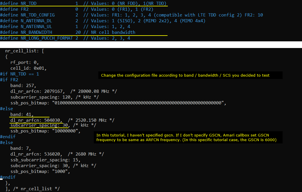 NR SA Band Change Test1 Configuration 02