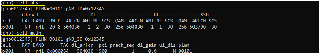 NR SA Band Change Test1 RunTest 01