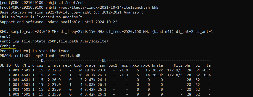 NR SA Band Change Test1 RunTest 02