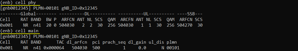 NR SA Band Change Test2 RunTest 01