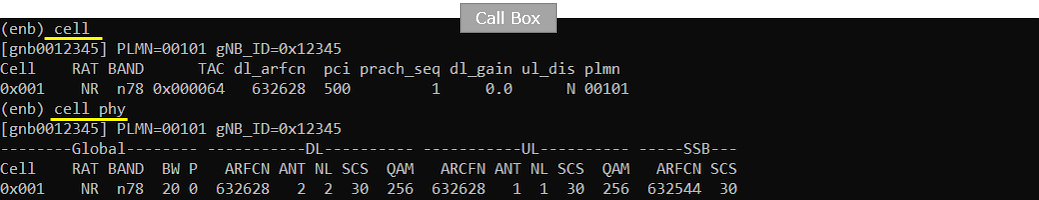 NR SA CG Test 1 Run 01