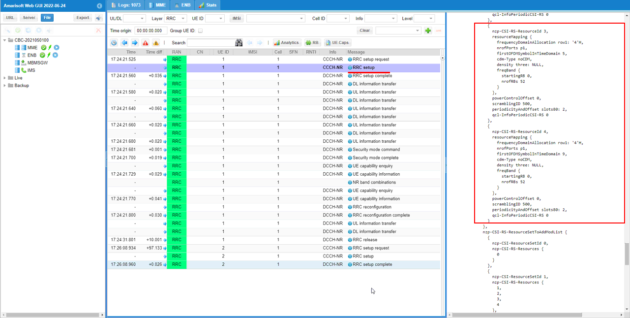 NR SA CSI ReferenceConfig Log 03