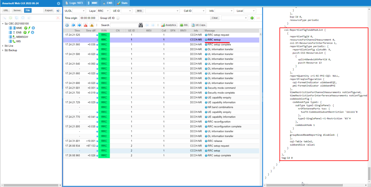 NR SA CSI ReferenceConfig Log 06