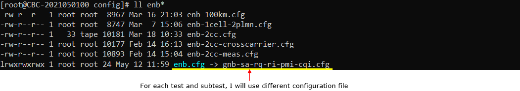 NR SA CSI Test 1 Config 01