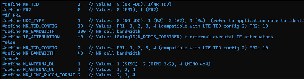 NR SA CSI Test 1 Config 02