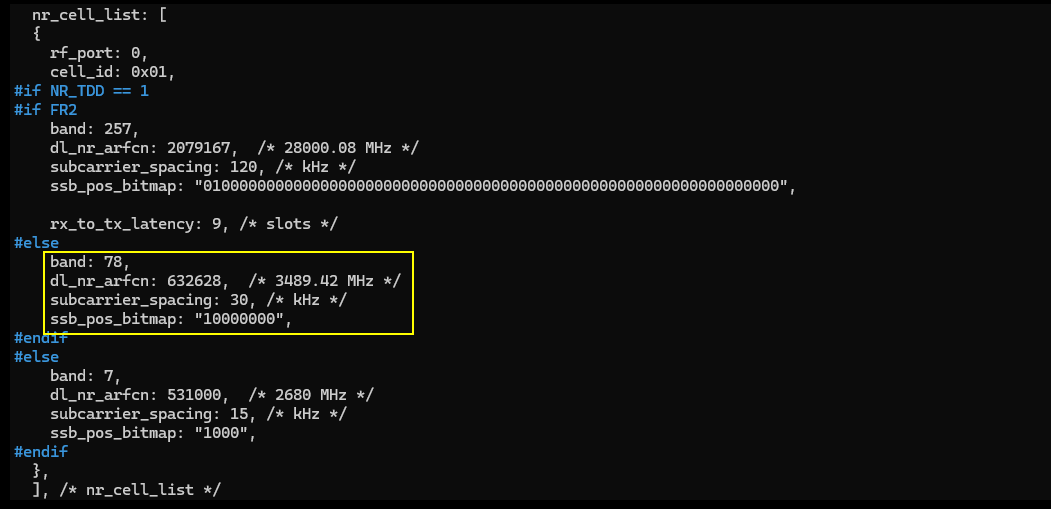 NR SA CSI Test 1 Config 03