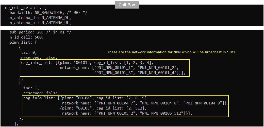 NR SA NPN Test 1 Config 04