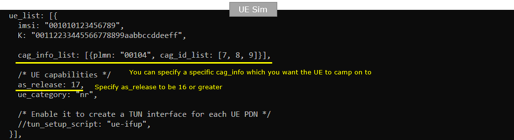 NR SA NPN Test 1 Config 07