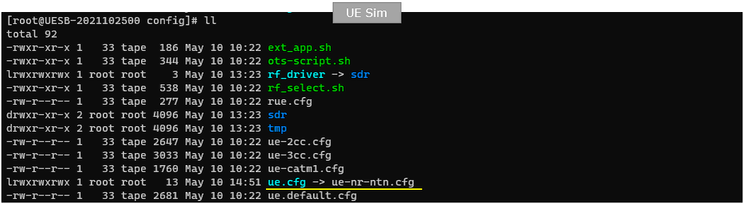 NR SA NTN Test 1 Config 03 r20230512