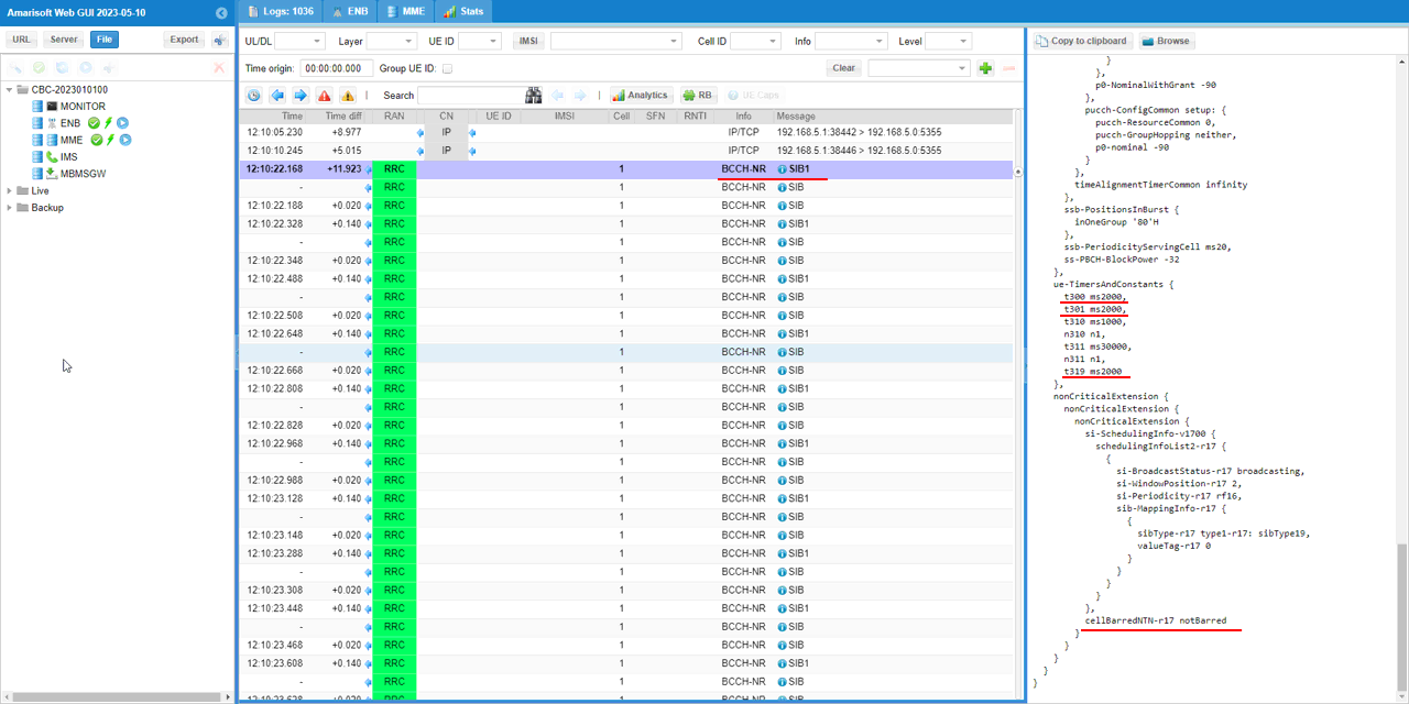 NR SA NTN Test 1 Log 01 r20230512