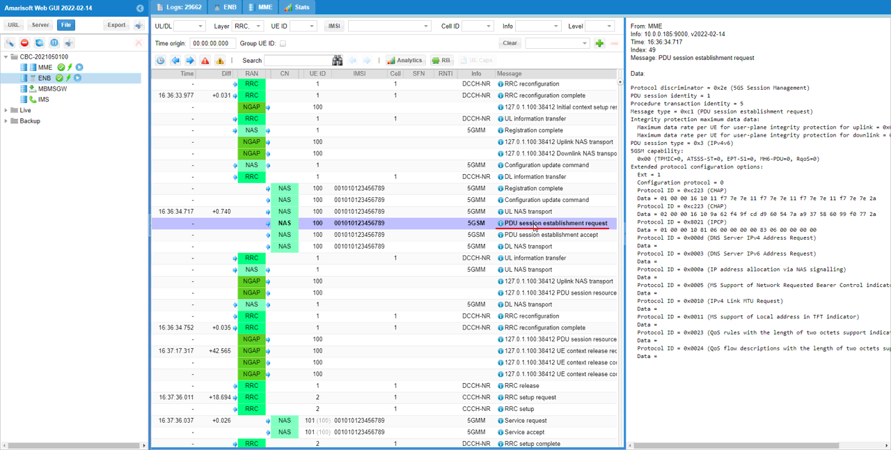 NR SA NetworkSlice Test1 Log 04