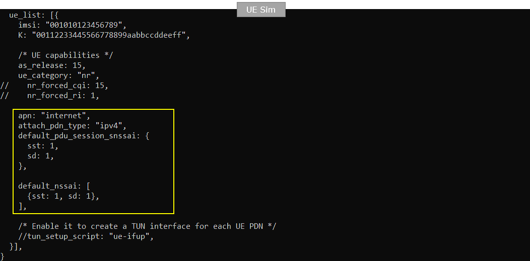 NR SA NetworkSlice Test2 Config 10