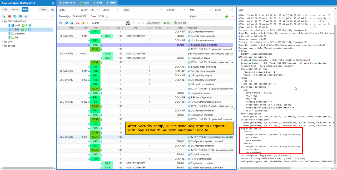 NR SA NetworkSlice Test3 Log 02