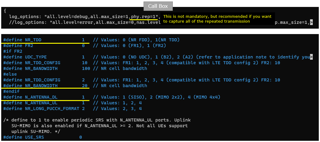 NR SA PDSCH Aggregation Test 1 Configuration 03