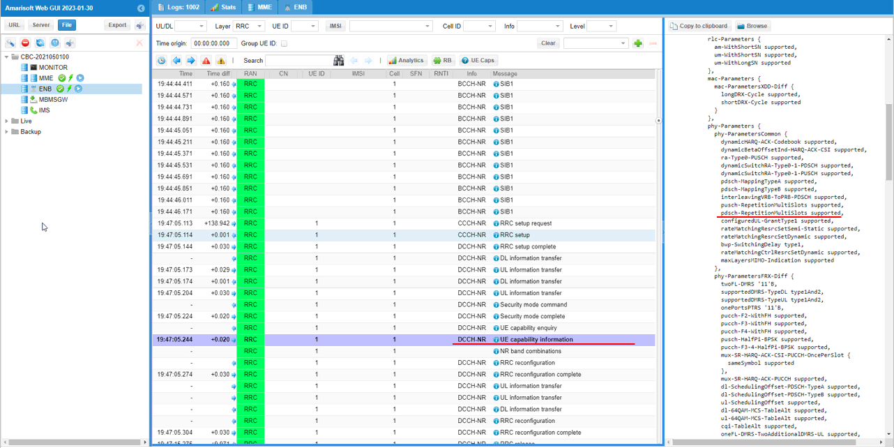 NR SA PDSCH Aggregation Test 1 Log 02