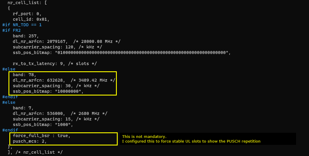 NR SA PUSCH Aggregation Test 1 Configuration 04