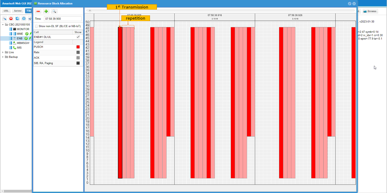 NR SA PUSCH Aggregation Test 1 Log 05