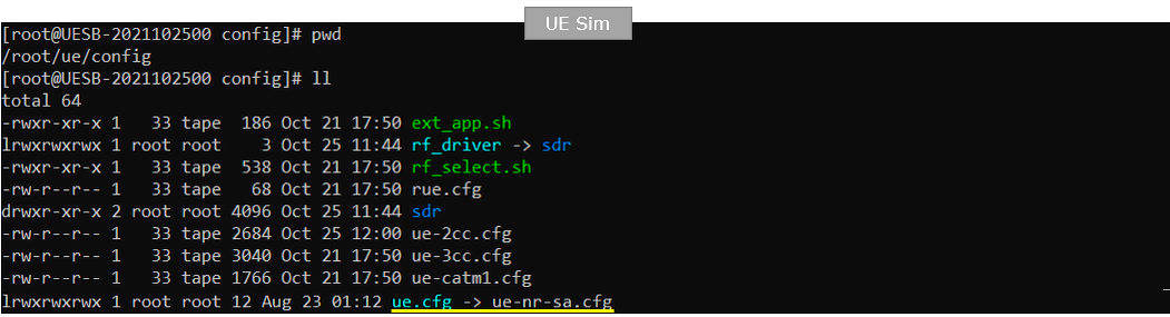 NR SA PUSCH TP Test 1 Config 01