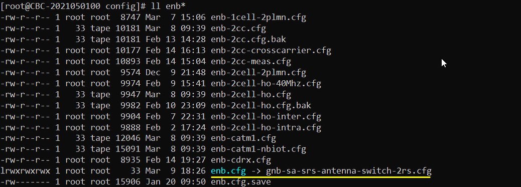 NR SA SRS AntennaSwitching Test2 Config 01