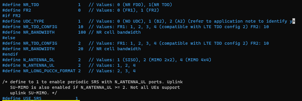 NR SA SRS AntennaSwitching Test3 Config 02