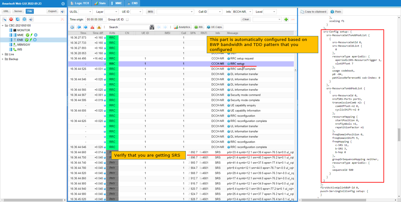 NR SA SRS ReferenceConfig Log 03