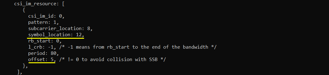 NR SA SSB CSI RS Test 1 Config 07