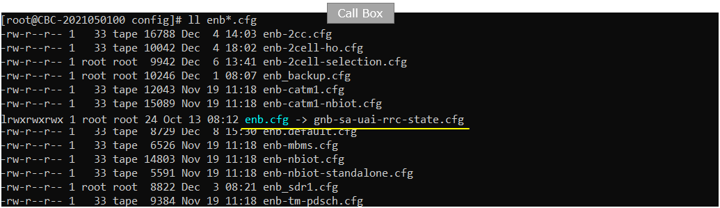 NR SA UAI Test 1 Config 01