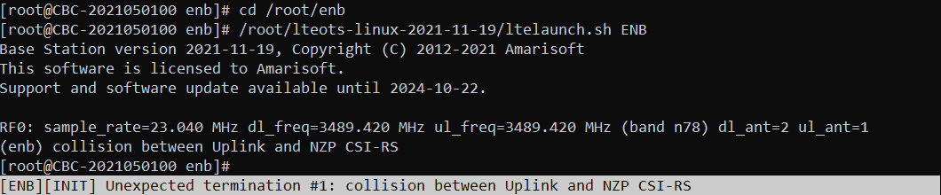 NR TDD Pattern Error Case 01 01